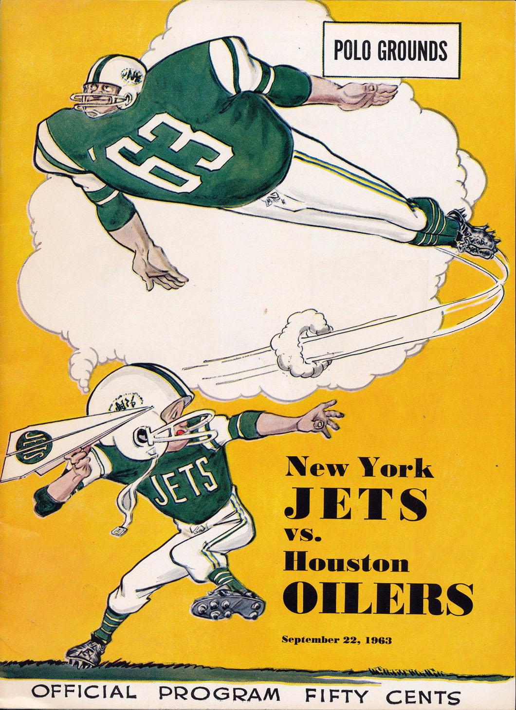 New York Jets vs. Houston Oilers (September 22, 1963)
