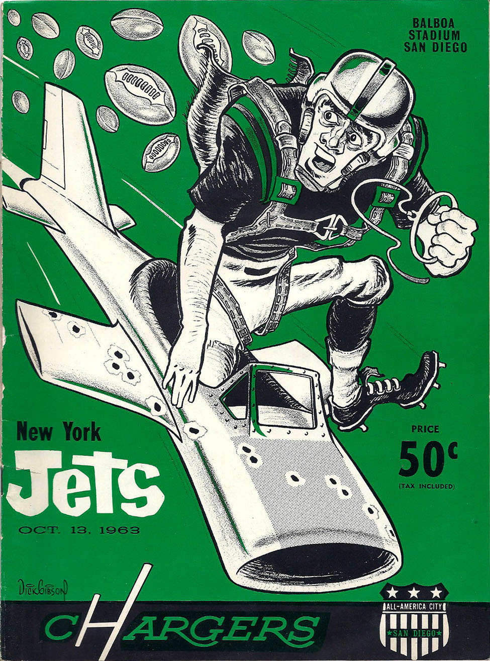 AFL Program: San Diego Chargers vs. New York Jets (October 13, 1963)