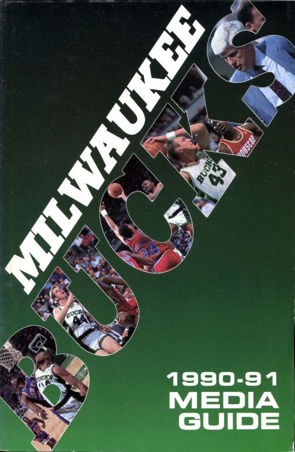 1990-91 Milwaukee Bucks media guide