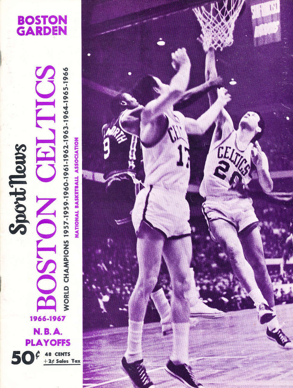 1966-67 Boston Celtics playoff program