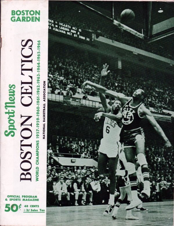 1966-67 Boston Celtics program