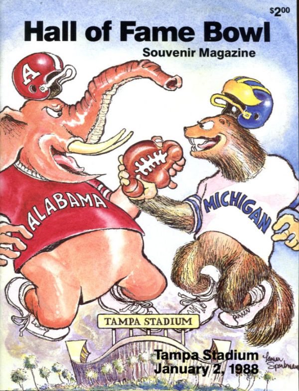 1988 Hall of Fame Bowl program