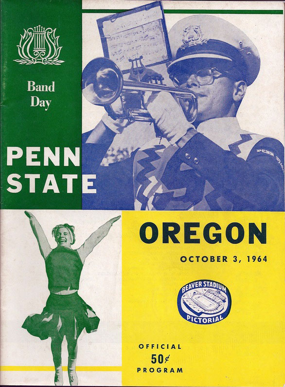 College Football Program: Penn State Nittany Lions vs. Oregon Ducks (October 3, 1964)