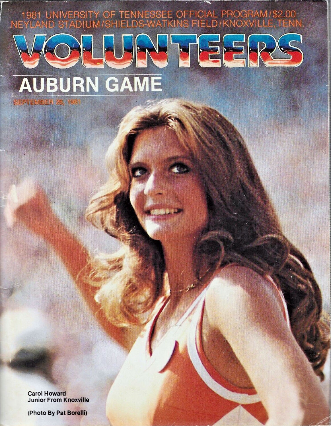 Tennessee Volunteers vs. Auburn Tigers (September 26, 1981)