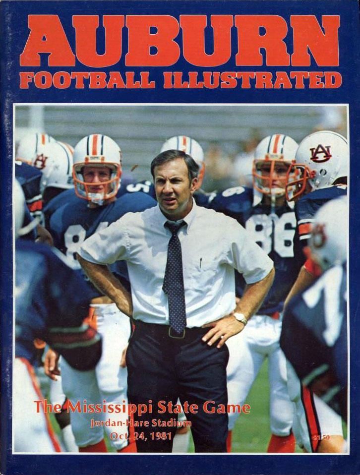 College Football Program: Auburn Tigers vs. Mississippi State Bulldogs (October 24, 1981)