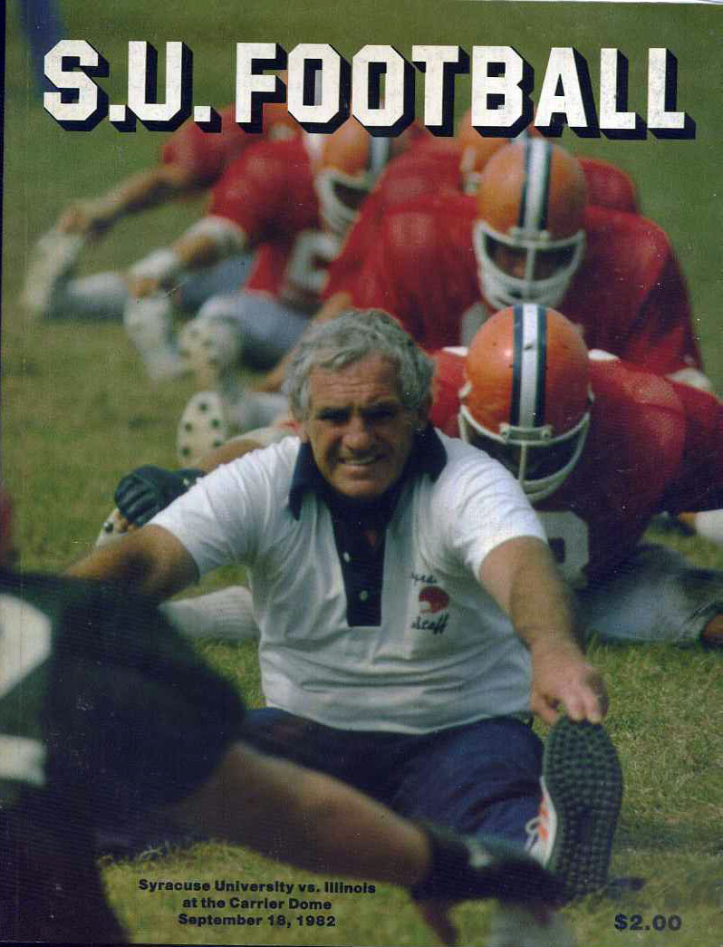 College Football Program: Syracuse Orangemen vs. Illinois Fighting Illini (September 18, 1982)