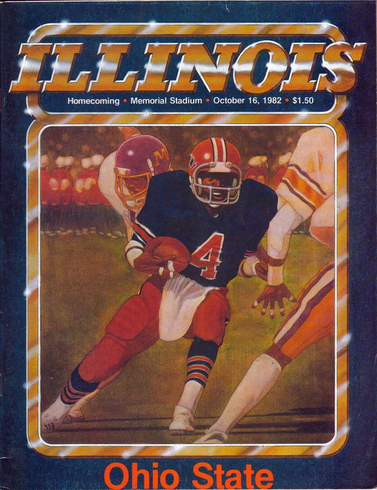 College Football Program: Illinois Fighting Illini vs. Ohio State Buckeyes (October 16, 1982)