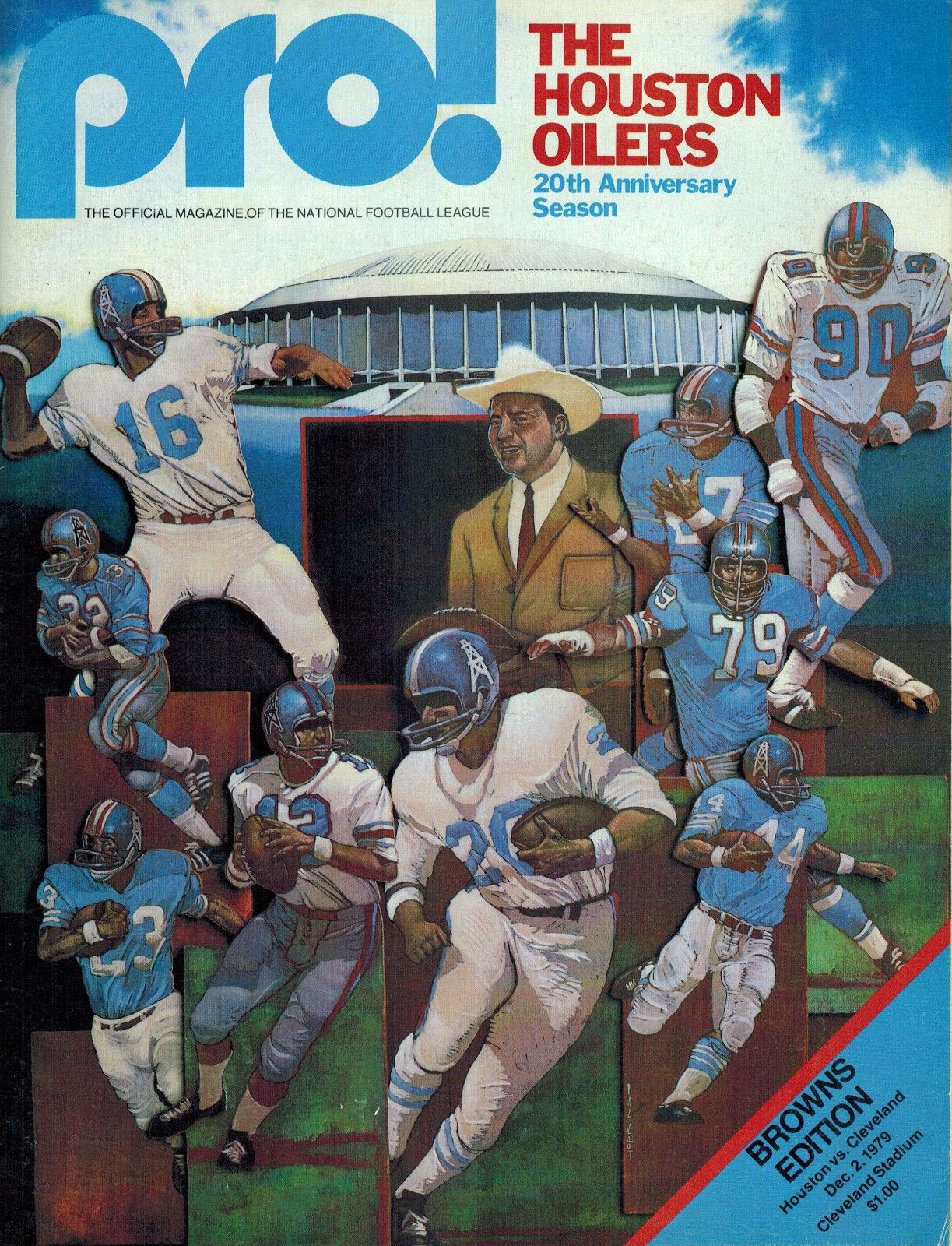 NFL Program: Cleveland Browns vs. Houston Oilers (December 2, 1979)