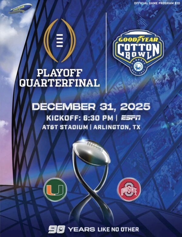 2025 (December) Cotton Bowl Classic  program