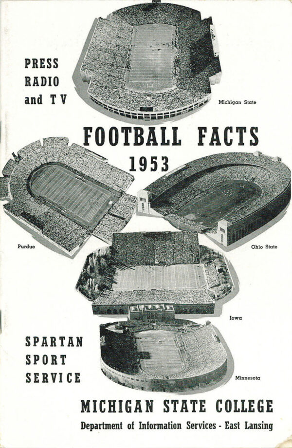 1953 Michigan State Spartans football media guide