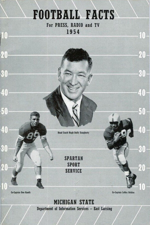 1954 Michigan State Spartans football media guide