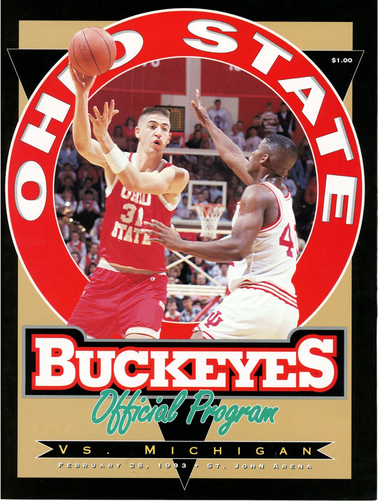 Ohio State Buckeyes vs. Michigan Wolverines (February 28, 1993)
