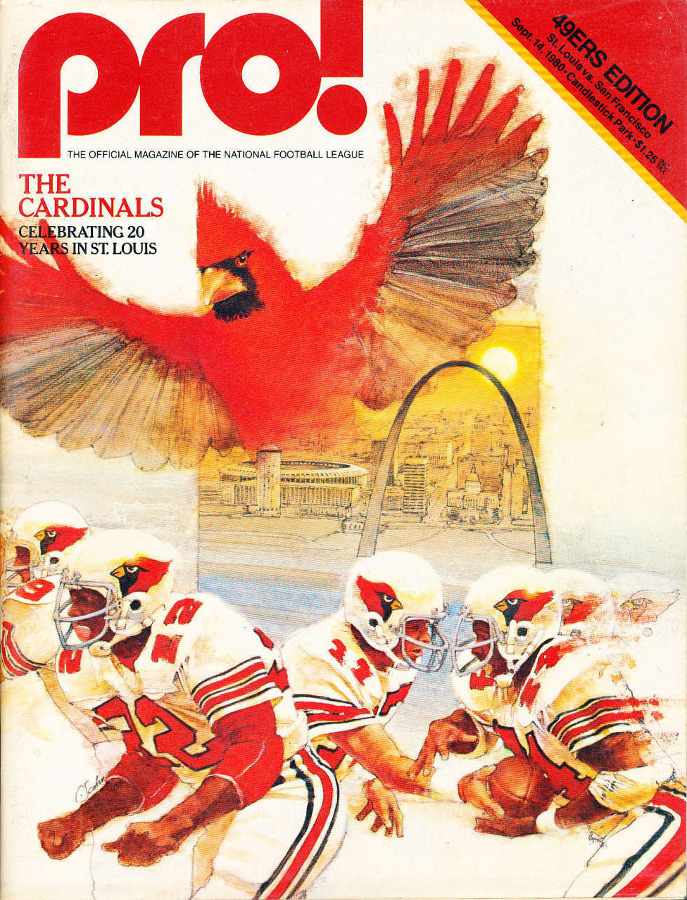 NFL Program: San Francisco 49ers vs. St. Louis Cardinals (September 14, 1980)