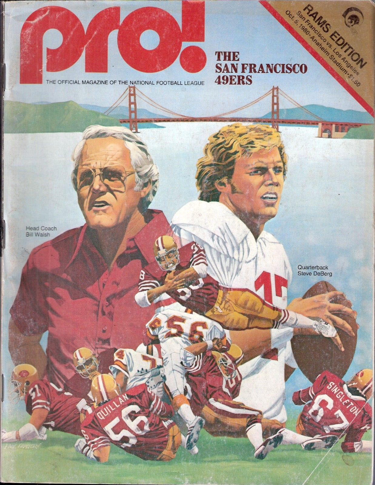 NFL Program: Los Angeles Rams vs. San Francisco 49ers (October 5, 1980)