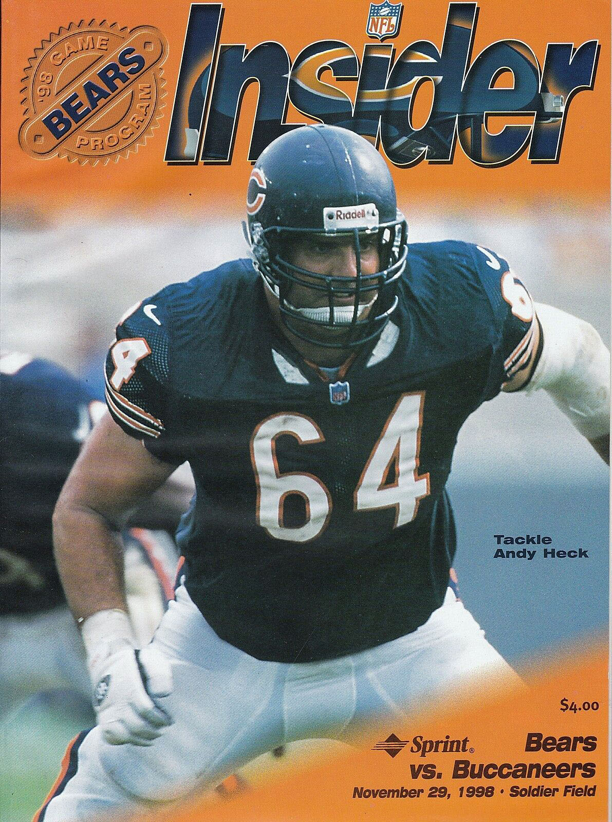 Chicago Bears vs. Tampa Bay Buccaneers (November 29, 1998)