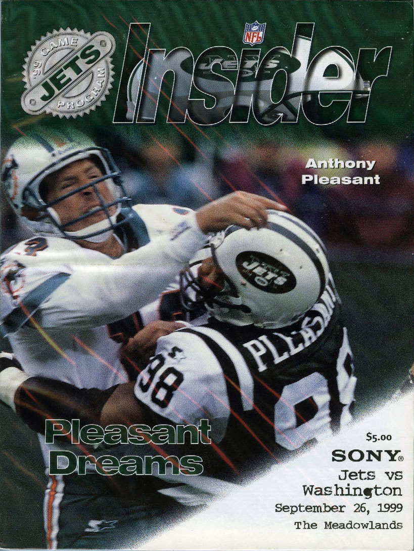 NFL Program: New York Jets vs. Washington Redskins (September 26, 1999)