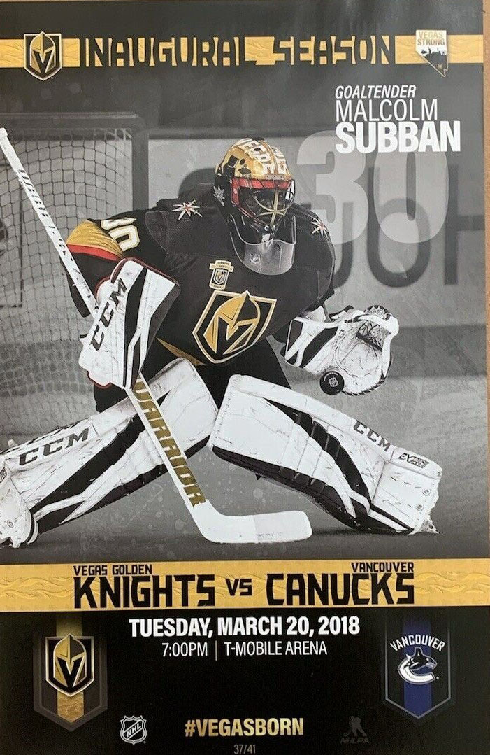 2017-18 Vegas Golden Knights poster