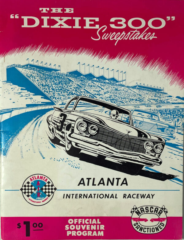 1960 Dixie 300 program