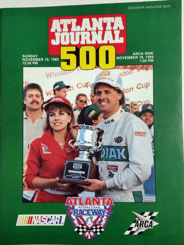 1989 Atlanta Journal 500 program