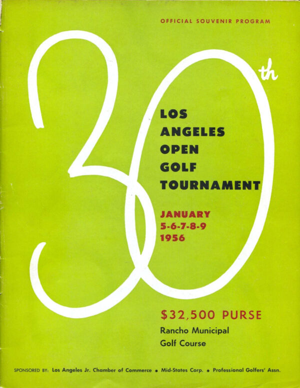 1956 Los Angeles Open program