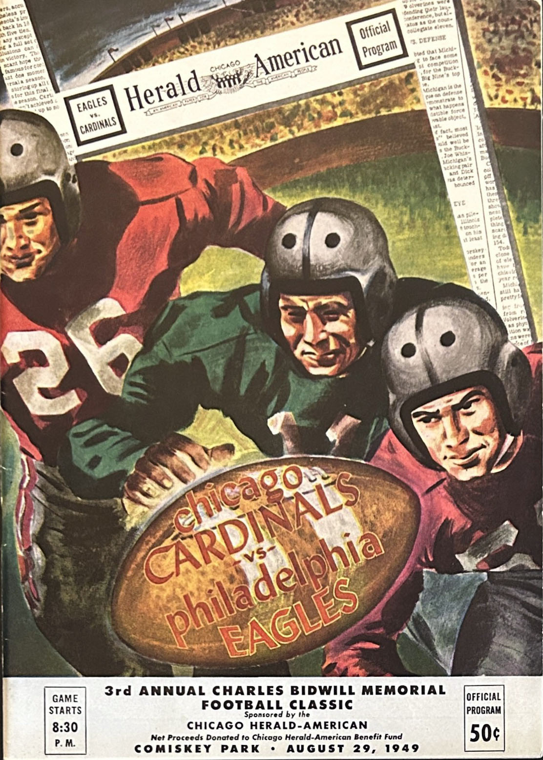 Chicago Cardinals vs. Philadelphia Eagles (August 29, 1949)