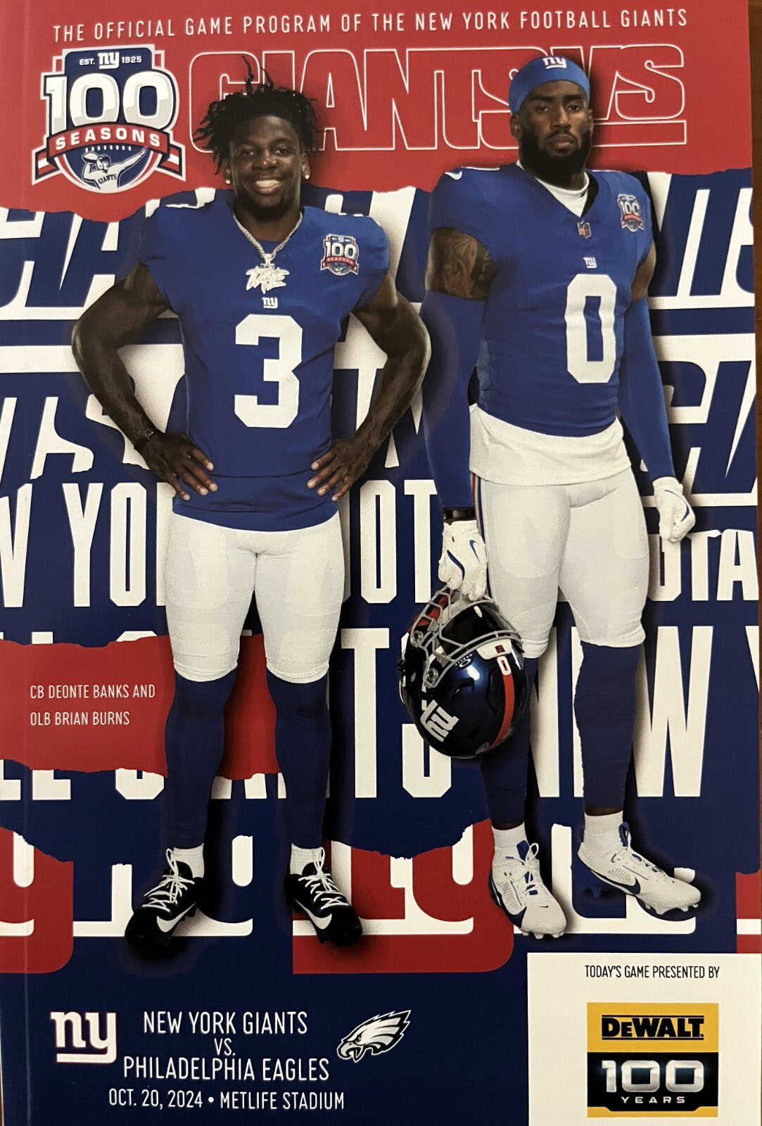 New York Giants vs. Philadelphia Eagles (October 20, 2024)