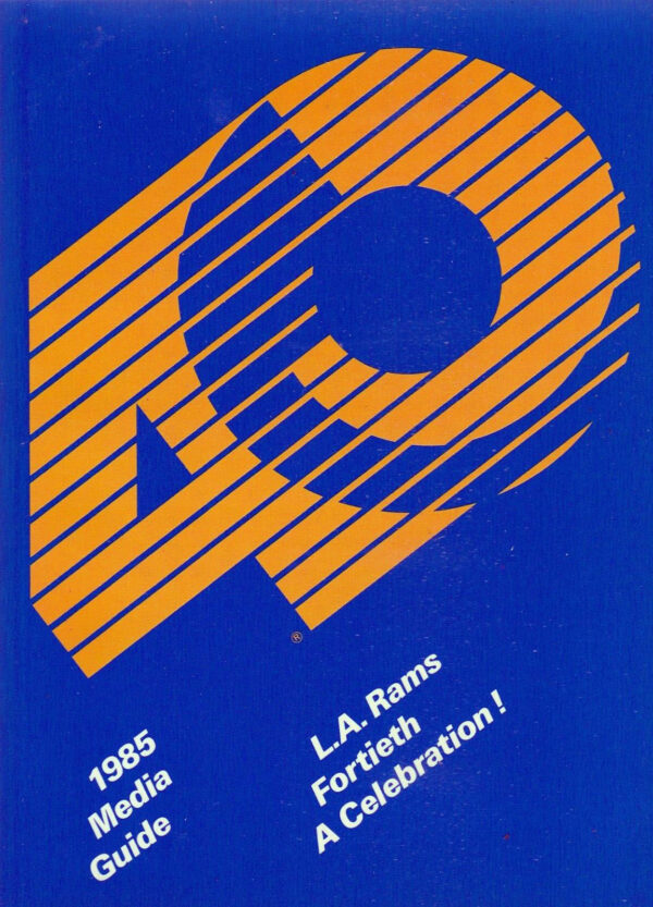 1985 Los Angeles Rams media guide
