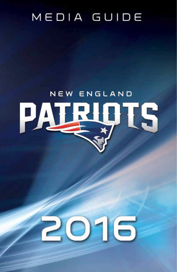 2016 New England Patriots media guide