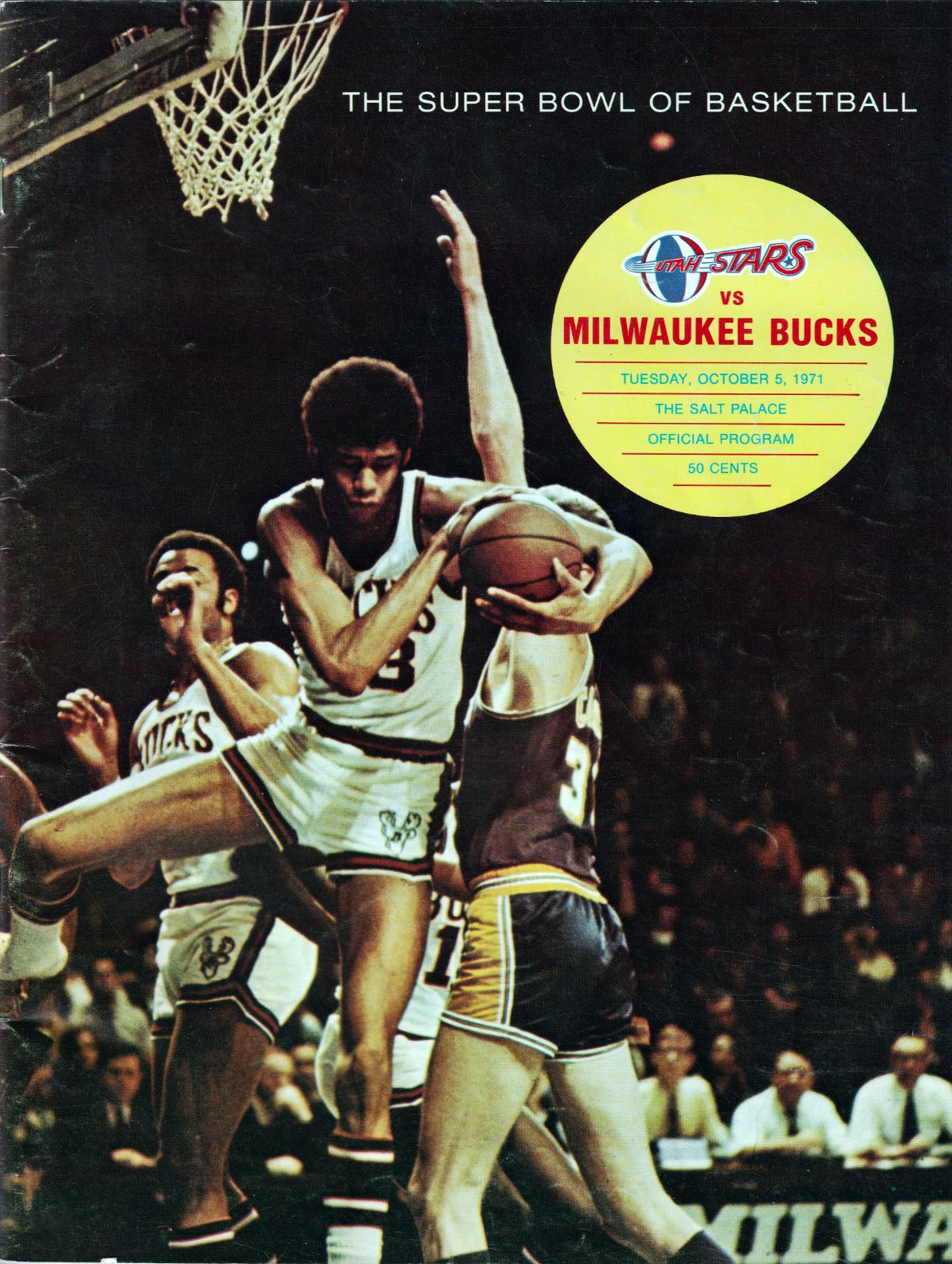 1971-72 Utah Stars program