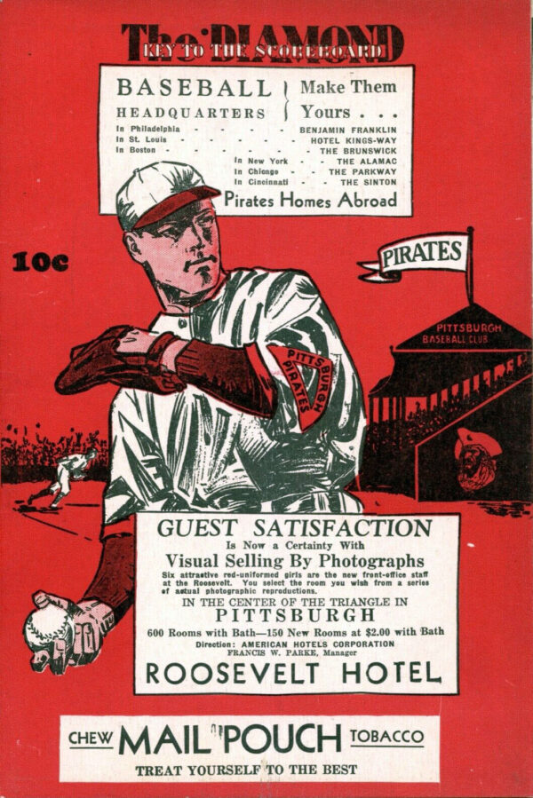 1933 Pittsburgh Pirates program