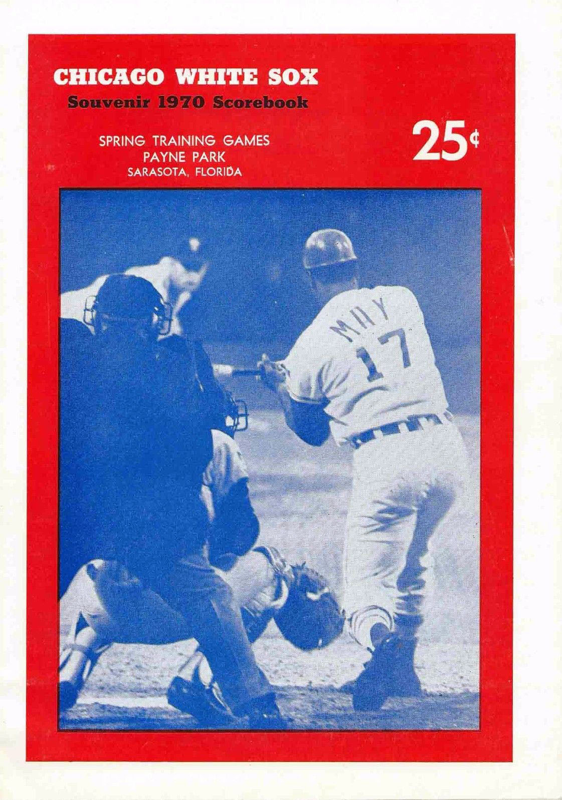 1970 Chicago White Sox spring training program