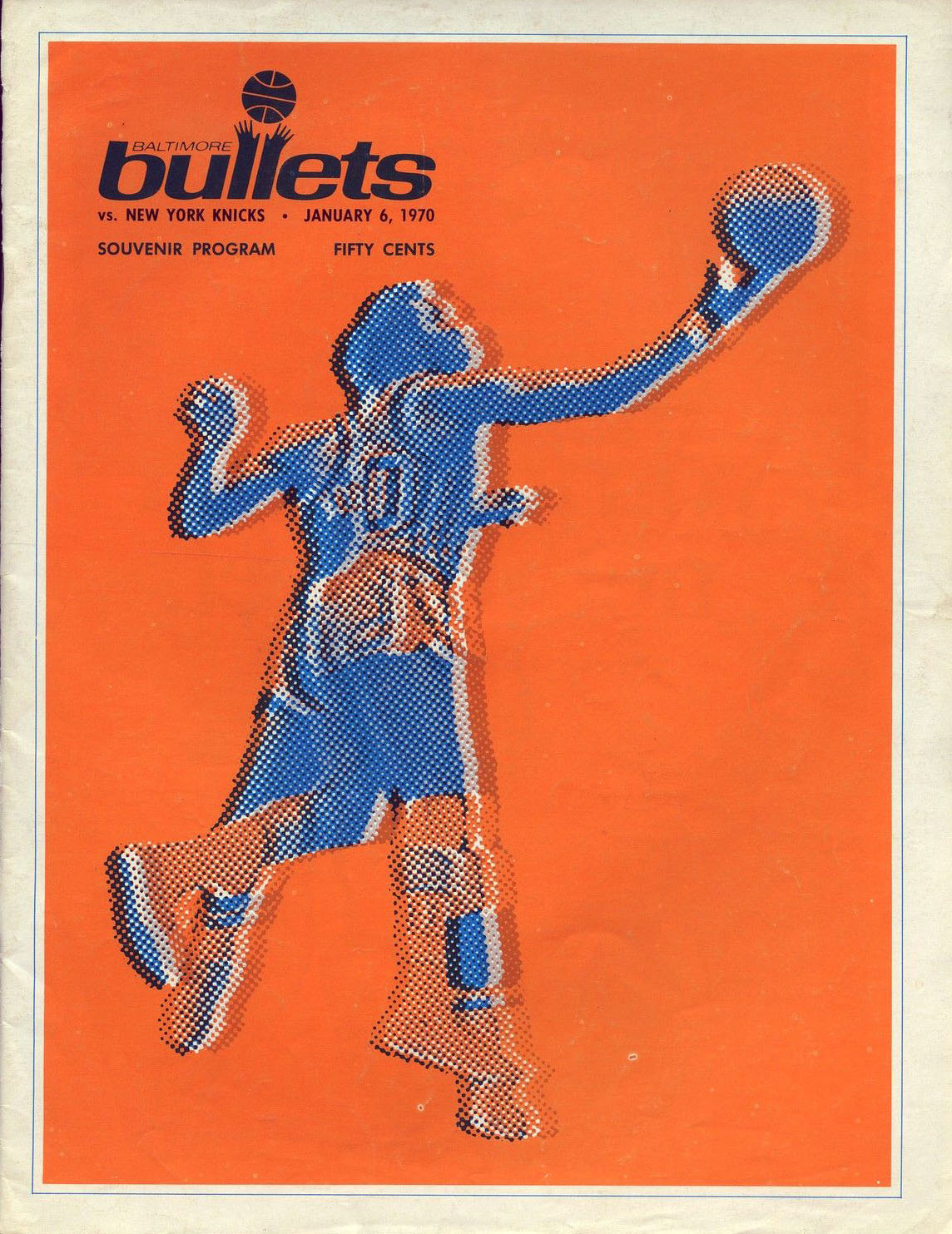 1969-70 Baltimore Bullets program