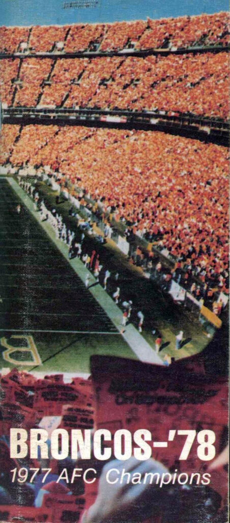 1978 Denver Broncos media guide