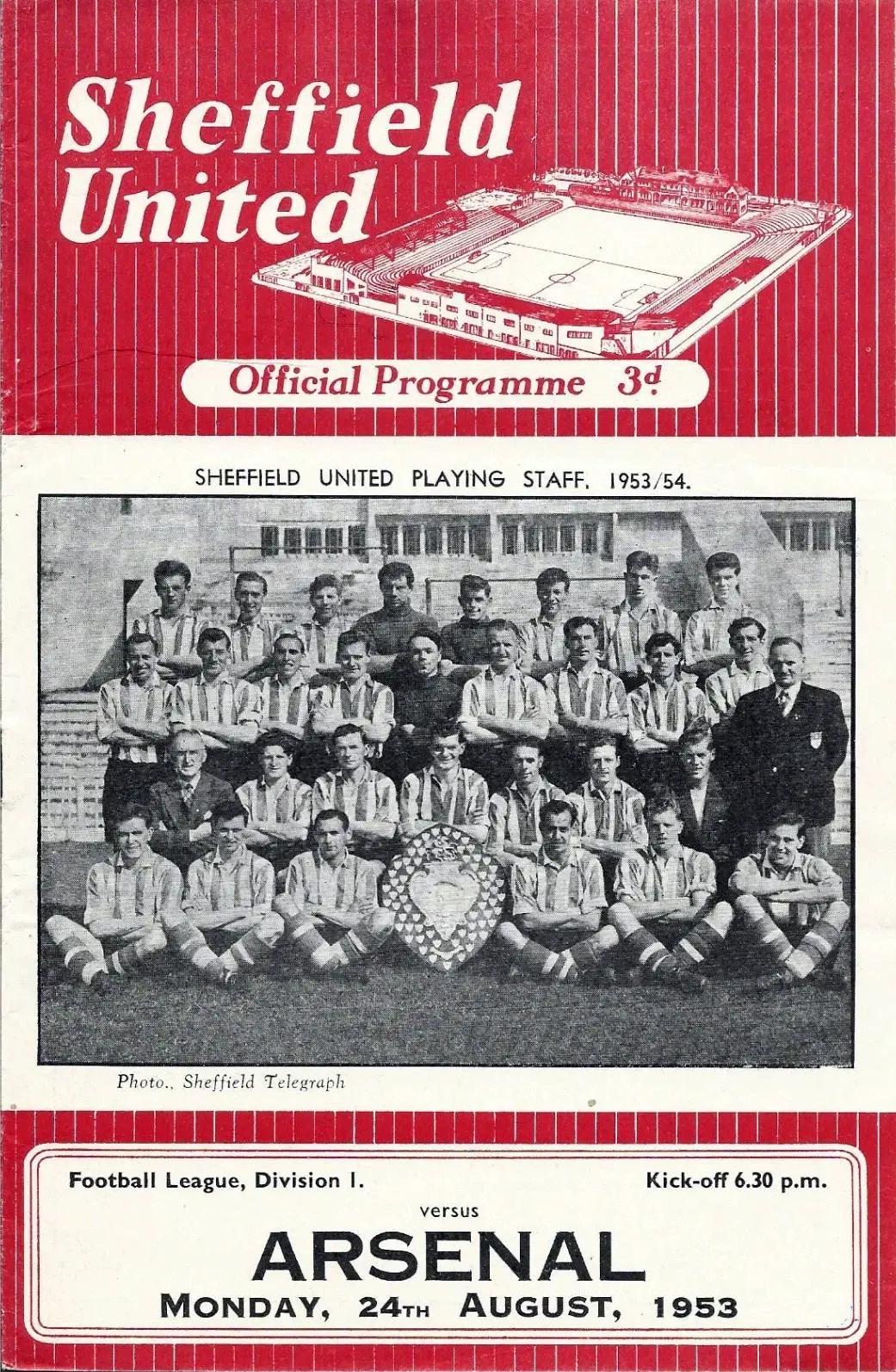 Sheffield United vs. Arsenal (August 24, 1953)