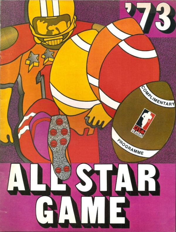 1973 CFL All-Star Game program