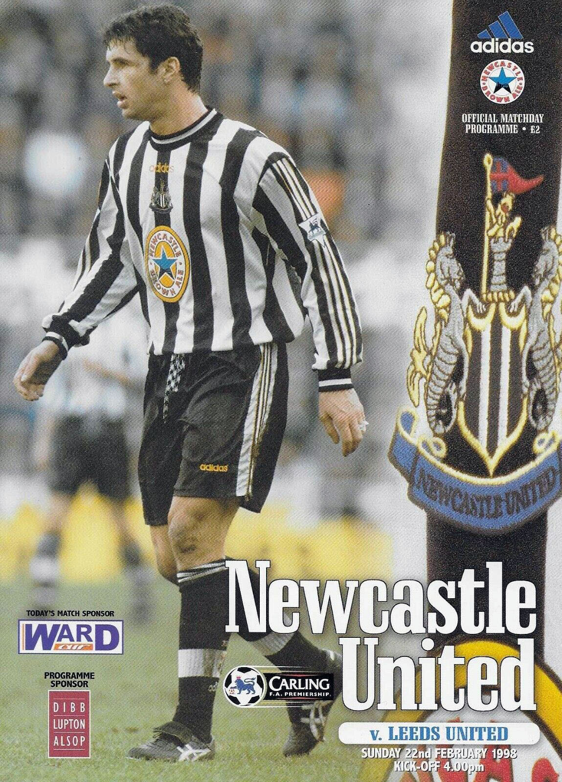Newcastle United vs. Leeds United (February 22, 1998)