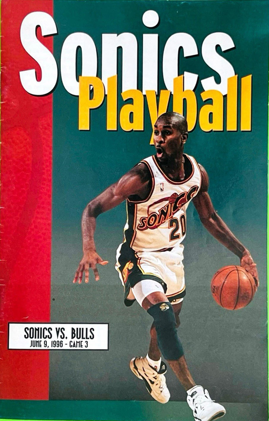 1996 Seattle SuperSonics playoff program