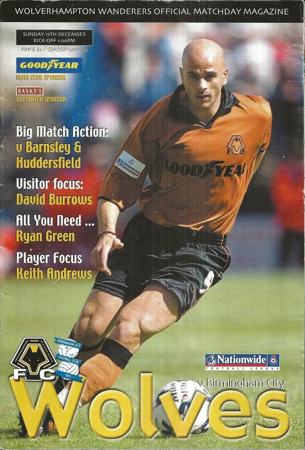 Wolverhampton Wanderers vs. Birmingham City (December 17, 2000)