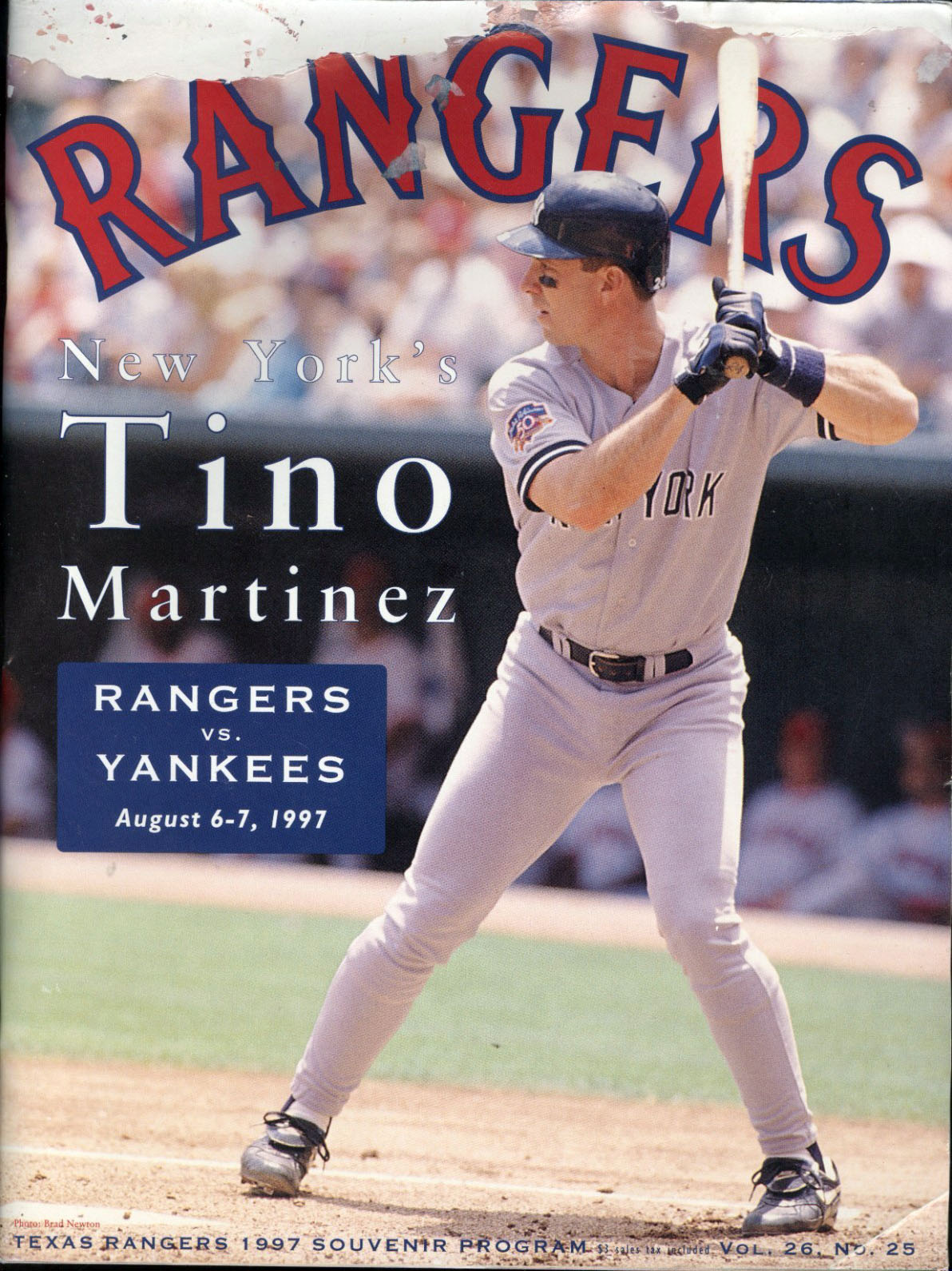 1997 Texas Rangers program