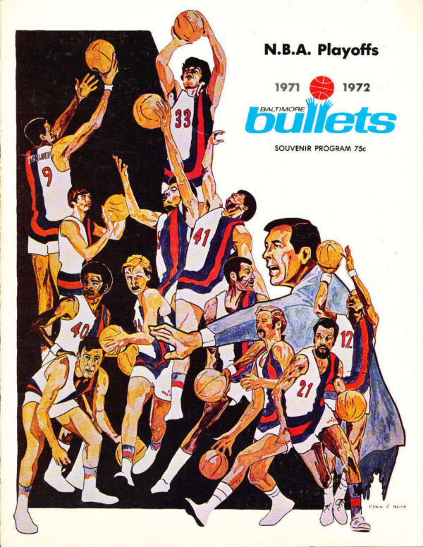 1971-72 Baltimore Bullets playoff program