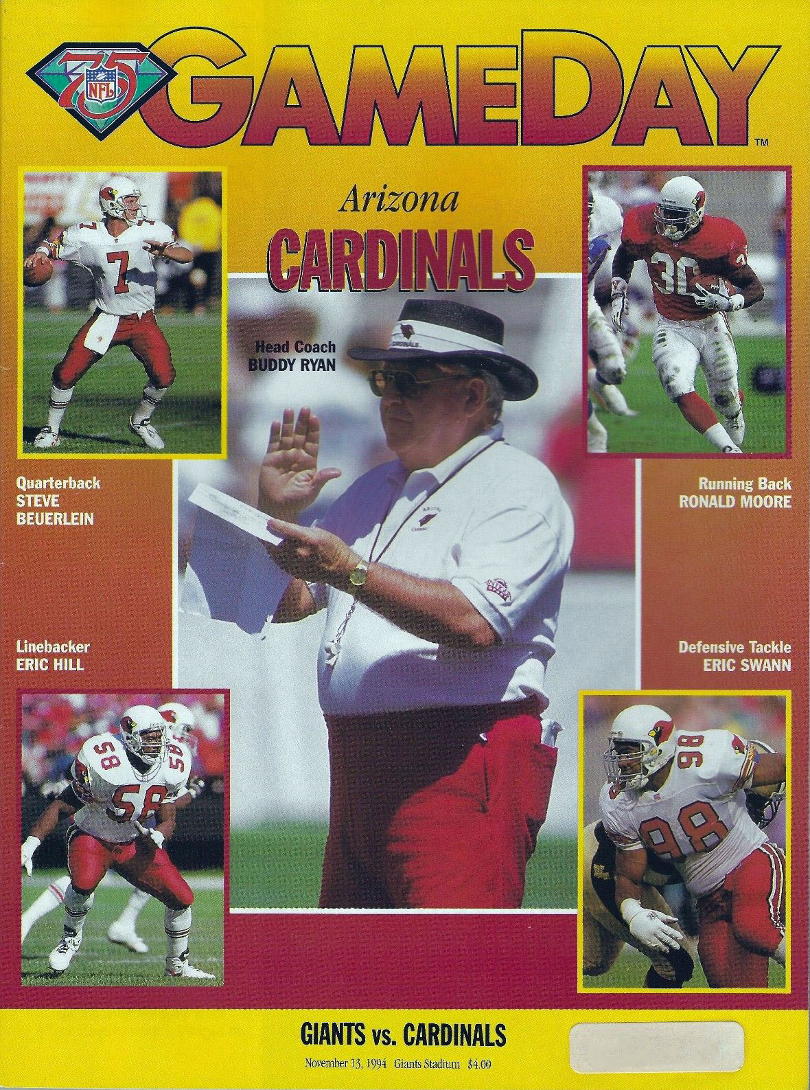 New York Giants vs. Arizona Cardinals (November 13, 1994)