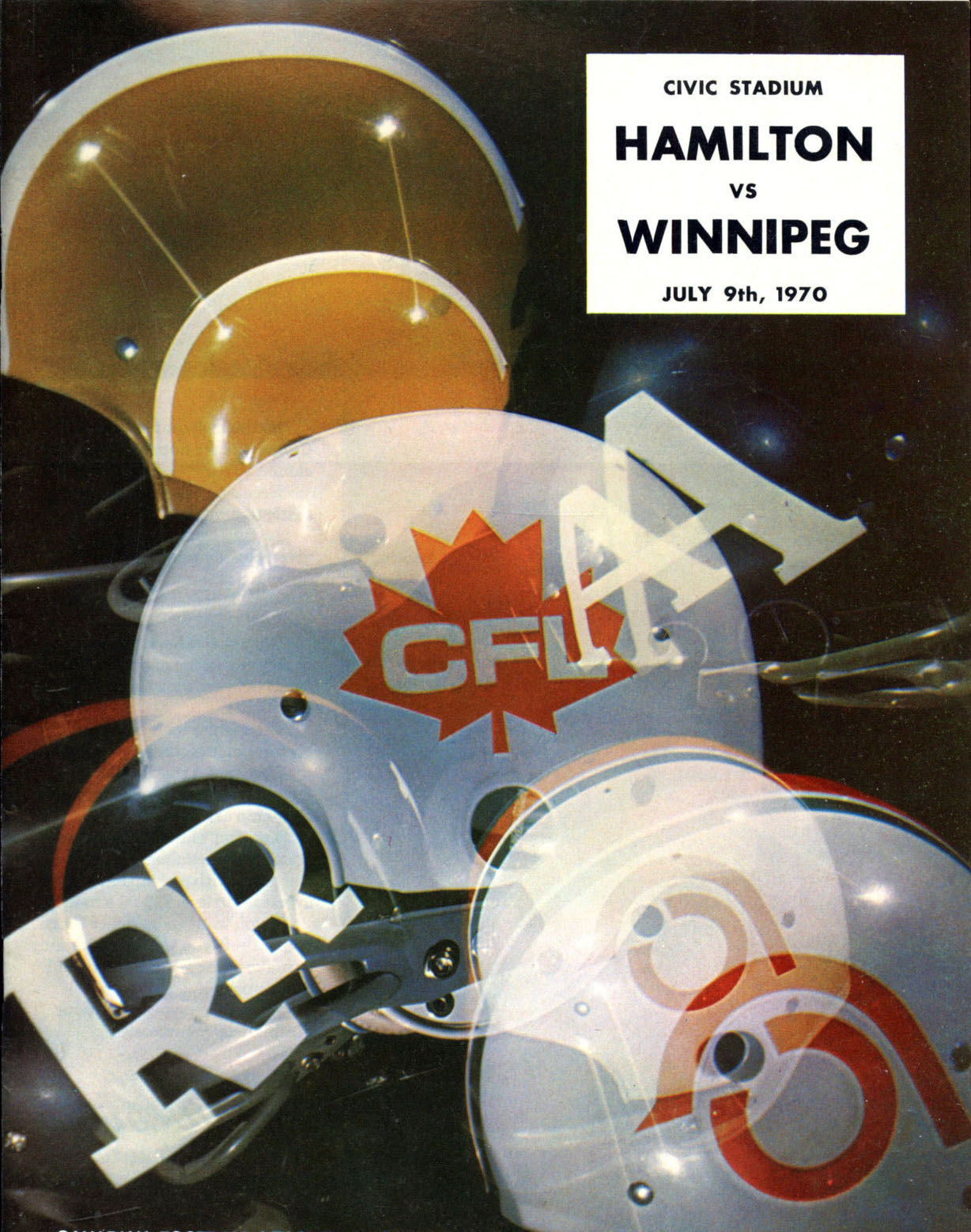 Hamilton Tiger-Cats vs. Winnipeg Blue Bombers (July 9, 1970)