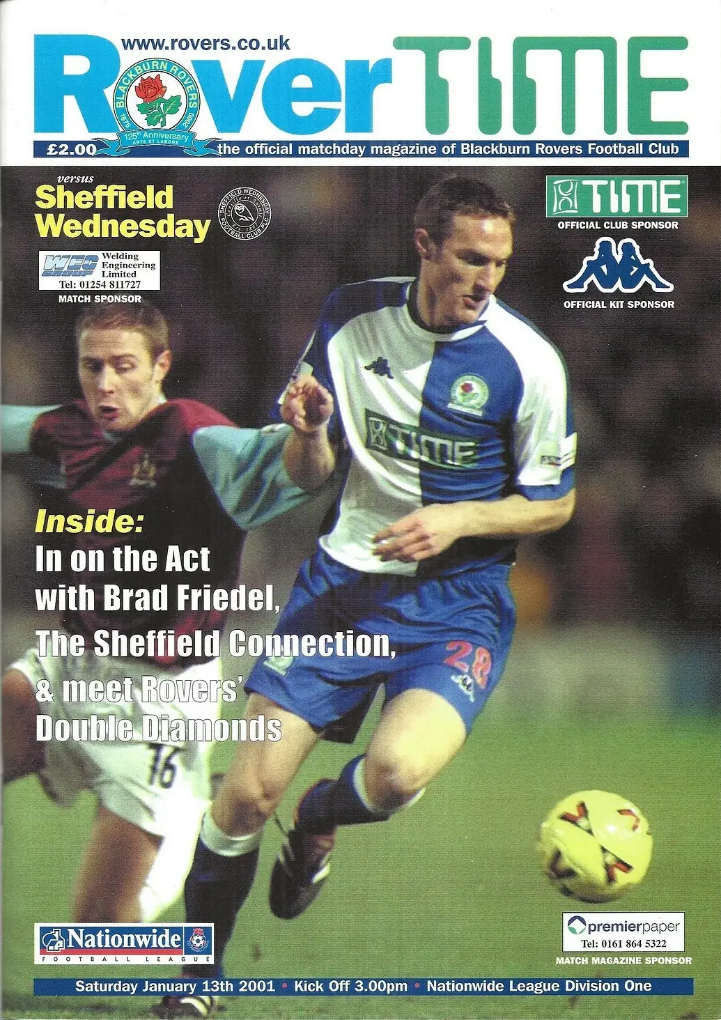 Blackburn Rovers vs. Sheffield Wednesday (January 13, 2001)