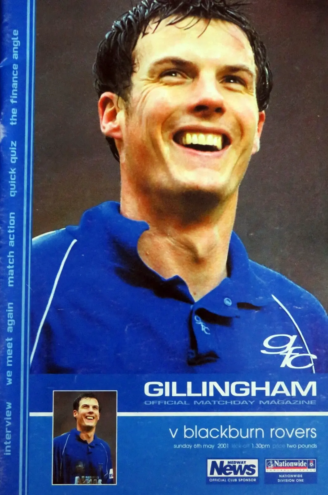 Gillingham vs. Blackburn Rovers (May 6, 2001)