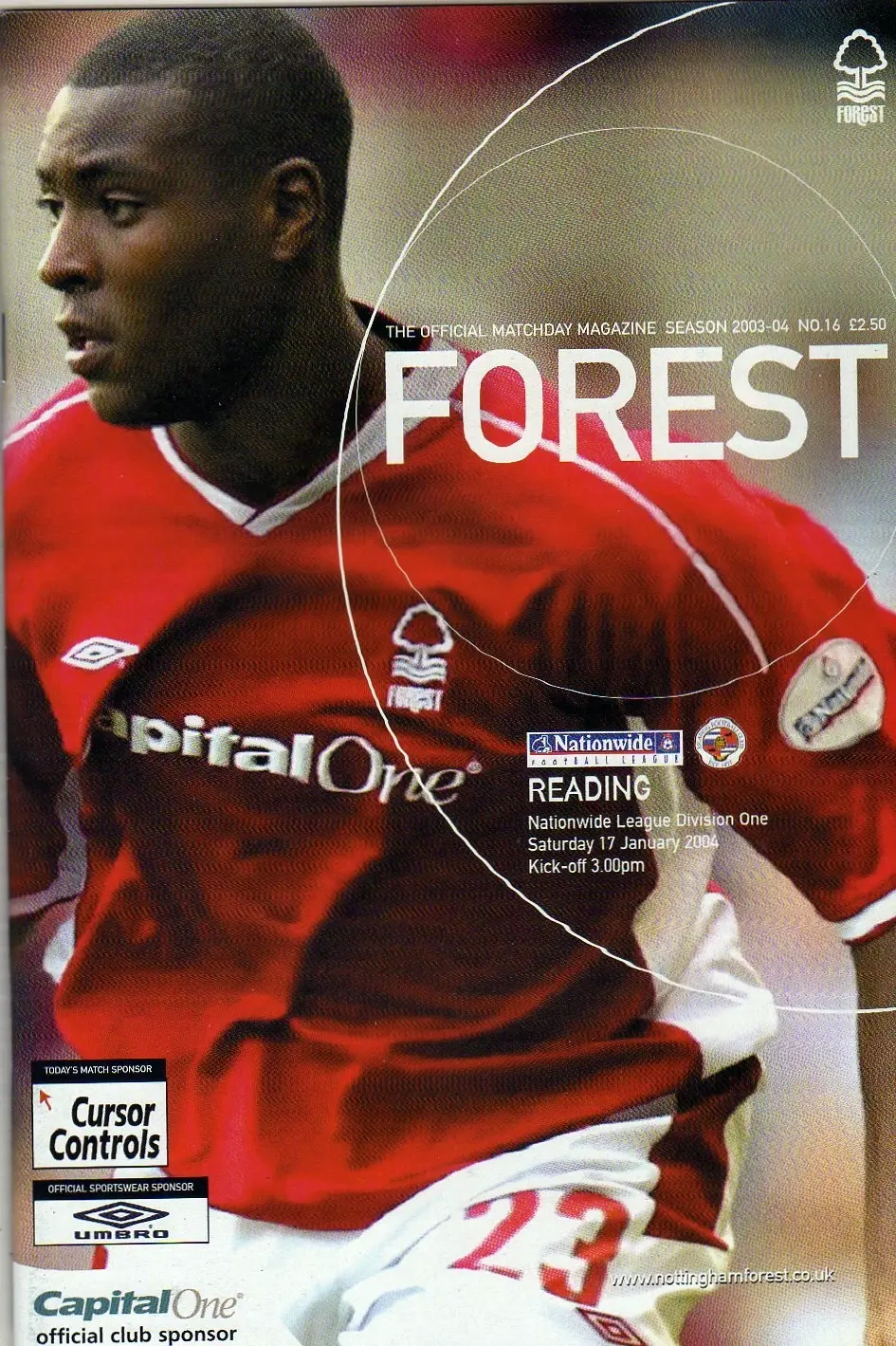 Nottingham Forest vs. Reading (January 17, 2004)