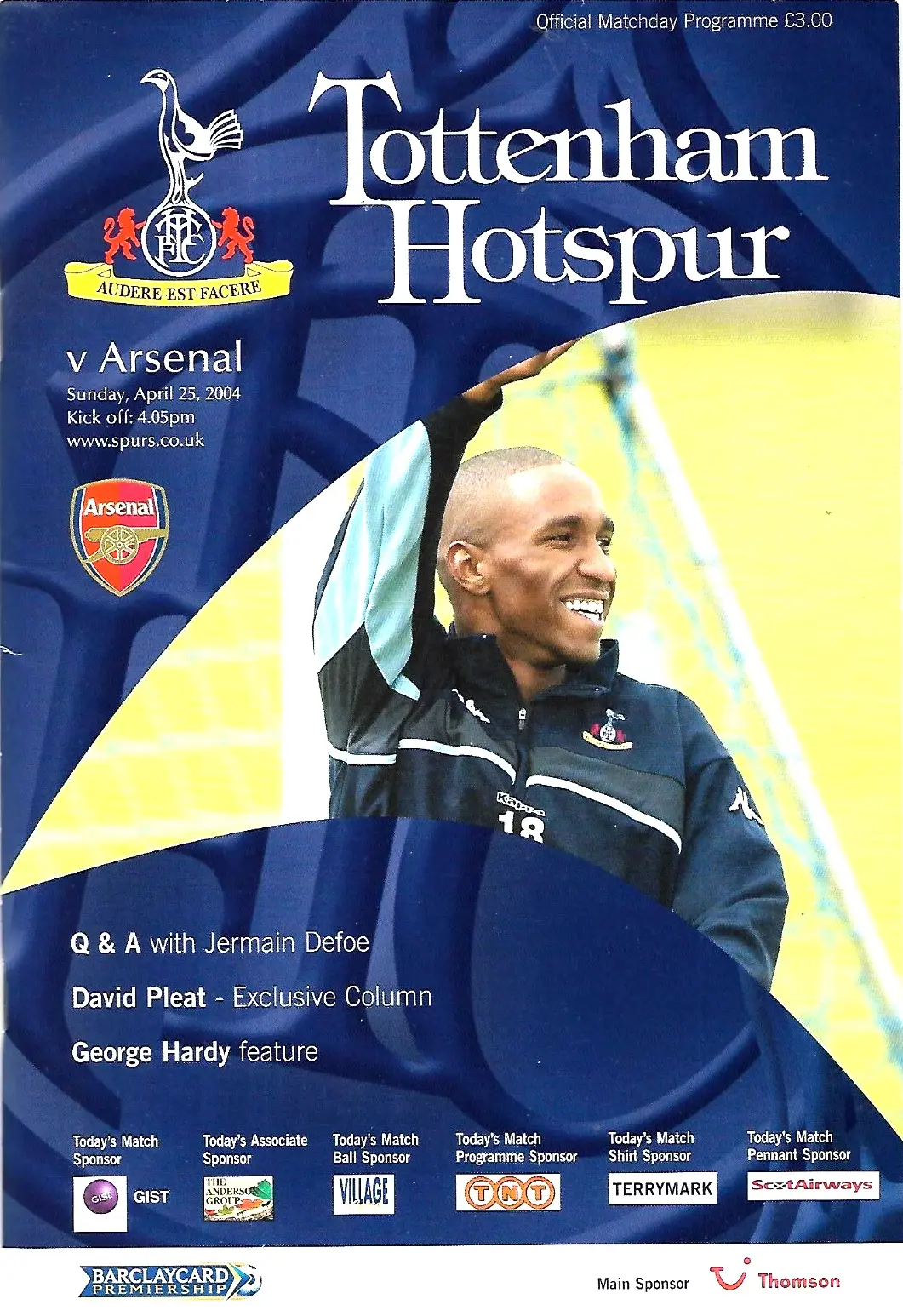 Tottenham Hotspur vs. Arsenal (April 25, 2004)