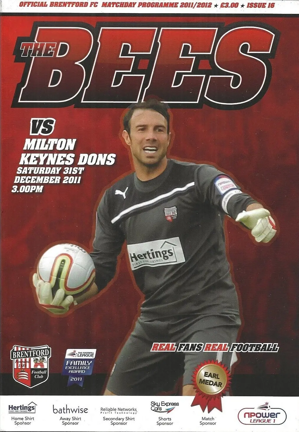 Brentford vs. Milton Keynes Dons (December 31, 2011)