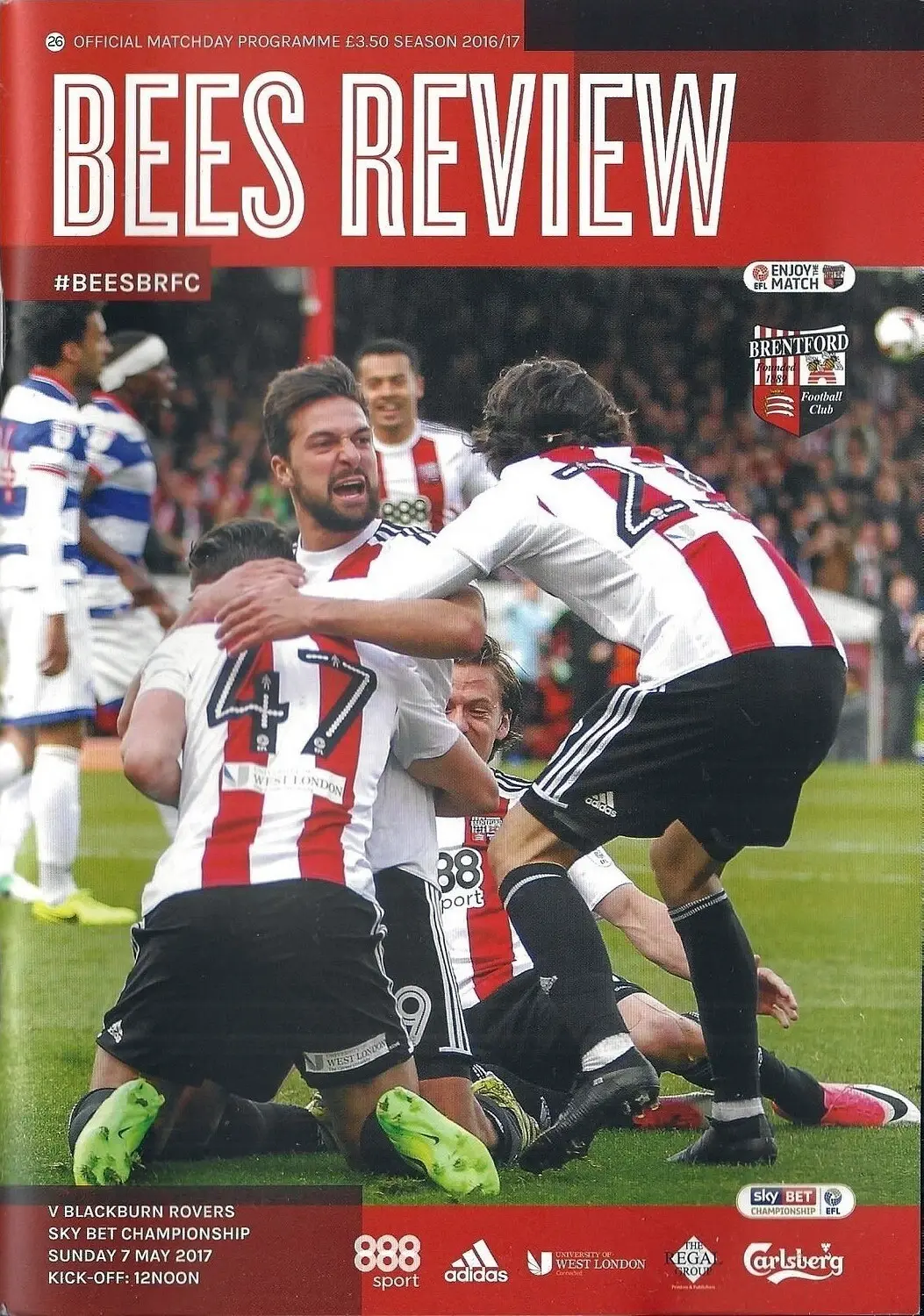 Brentford vs. Blackburn Rovers (May 7, 2017)