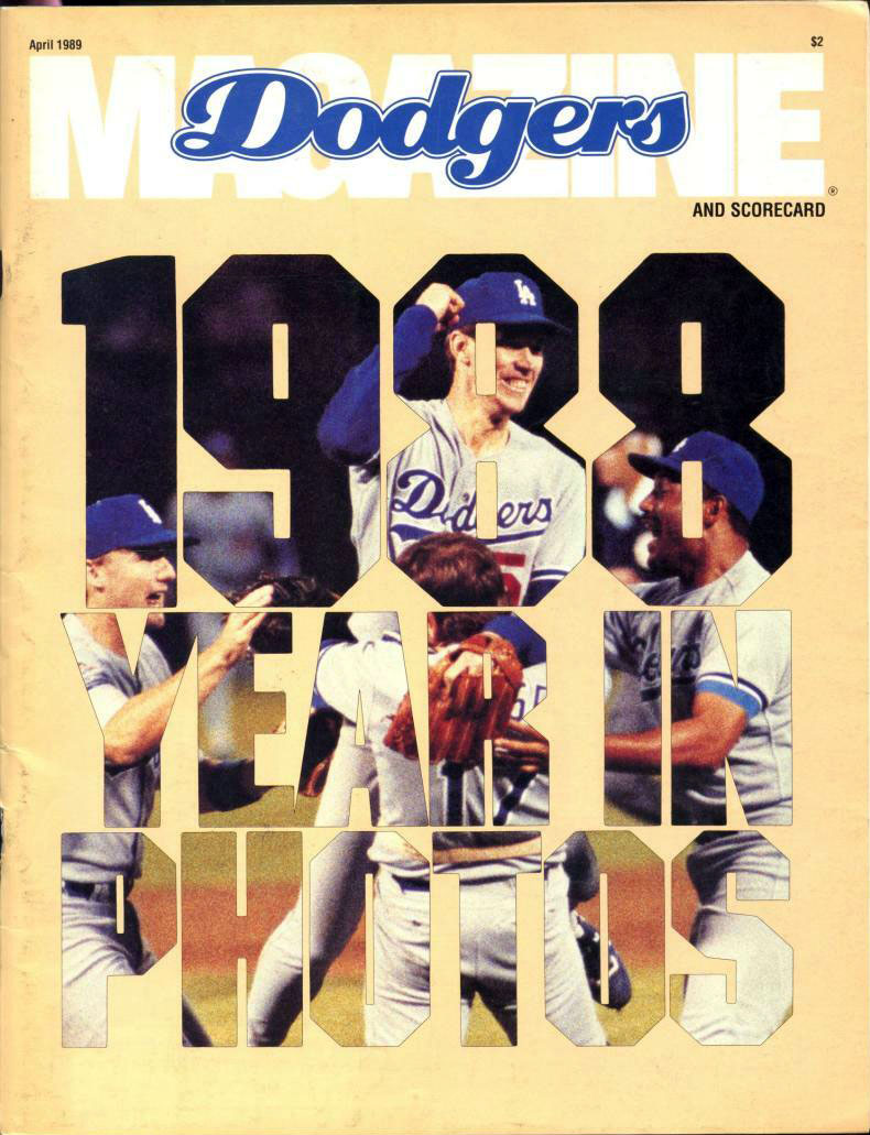 1989 Los Angeles Dodgers program