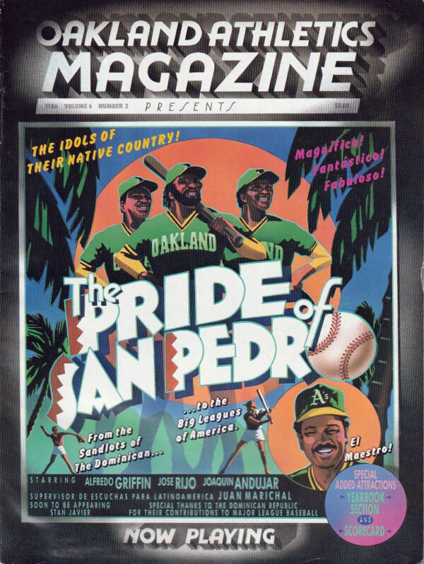 1986 Oakland Athletics program